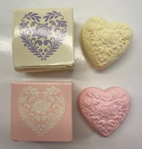 Vintage Avon Lot of two Heart Shaped Romantic Soaps 1 oz ea - $12.86