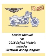 2016 Harley Davidson Softail Models Service Manual Download - $22.95