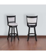 2pc Black Swivel Pub Stools with Footrests - $6,794.32 MXN