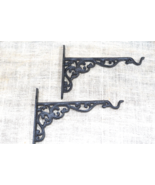 6 Cast Iron Victorian Style Plant Hooks Rustic Garden Hangers Wall Barn ... - $46.99