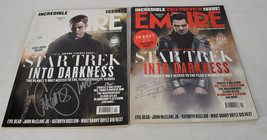 Empire Magazine Star Trek Feb 2013 Set 2 Signed Chris Pine Benedict Cumb... - $178.20