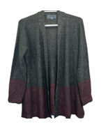 Karen Scott Cardigan Sweater Black Size XXL Open Front Knit Plus Size Cozy - £19.85 GBP