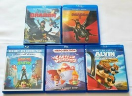 How To Train Your Dragon 1 &amp; 2, Monsters Vs Aliens, Captain Underpants &amp; Alvin.. - £14.98 GBP