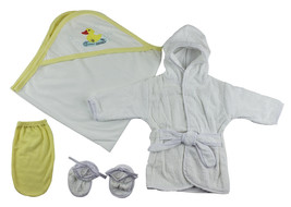 Bambini Newborn (0-6 Months) Unisex Infant Robe, Hooded Towel and Washcl... - $24.85