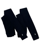 Ralph Lauren Tights Girls 7 10 Footless Cotton Pony Logo Logo Set Of 2 B... - $16.82