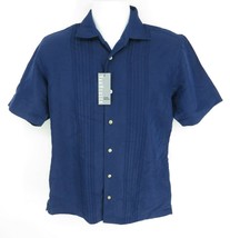 Van Heusen Micro Smooth Blue Button Up Shirt Small - £10.25 GBP