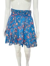 Isabel Marant Etoile Womens Floral Printed Pleated Laraya Cotton Mini Skirt M 38 - £87.32 GBP