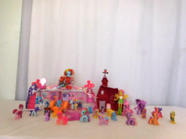 My Little Pony Star Songs Bus Mobile Stage + Sweet Apple Acres Barn + Pony&#39;s - £29.60 GBP
