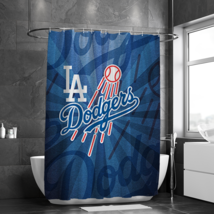 Los angeles dodgers shower curtain bathroom thumb200