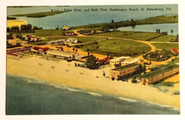 Tides Hotel Bath Club Redington Beach FL Linen Curt Teich UNP Postcard 1949 - £7.94 GBP