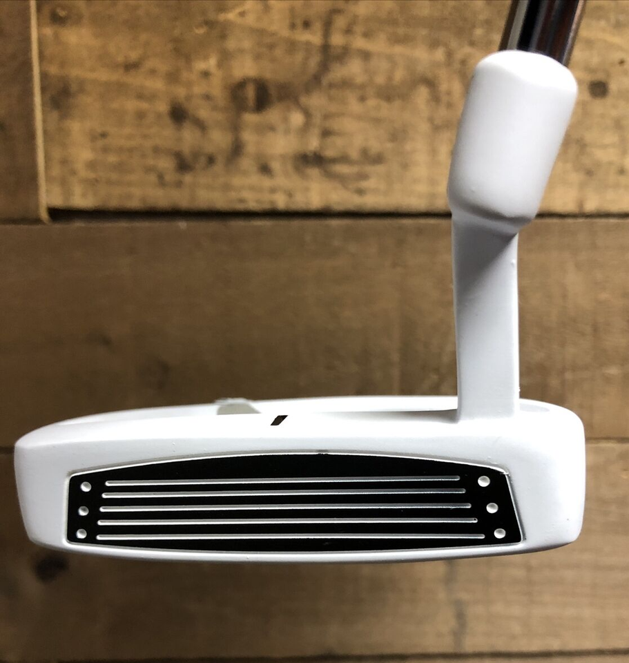 DEMO RH White PowerBilt Black TPS 2.0 Golf Putter Mallet Style 34" 5579-WTPS Item image 8