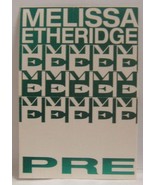 MELISSA ETHERIDGE - ORIGINAL CONCERT TOUR CLOTH BACKSTAGE PASS ***LAST O... - $13.70 CAD