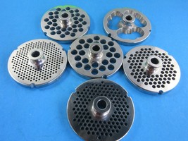 PICK YOUR SIZE #32 S/Steel Meat Grinder Plate w/ HUB Hobart Biro LEM Cab... - $31.16+
