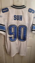 REEBOK AUTHENTIC NFL JERSEY DETROIT LIONS NDAMUKONG SUH SIZE 48 - $89.09