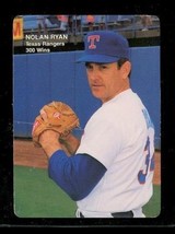 Vintage 1991 Mothers Cookies Basbeall Trading Card #3 Nolan Ryan Texas Rangers - £7.84 GBP