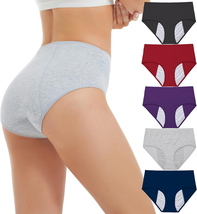 HATSURE Period Underwear for Women Leak Proof Cotton Overnight Menstrual  - £32.65 GBP