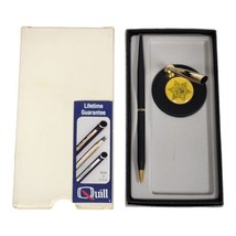 Quill Desk Pen Set Gold Tone Law Enforcement Seminar Tulare County Calif... - £21.92 GBP