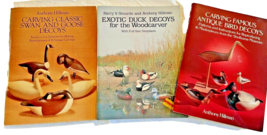 Books Decoy Lot Three 3 Anthony Hillman Carving Antique Birds Duck Swan ... - $37.26