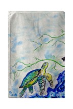 Betsy Drake Yellow Sea Turtle Beach Towel - £54.36 GBP