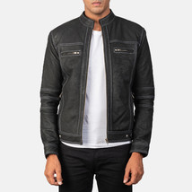  LE Youngster Distressed Black Leather Jacket - $139.00+