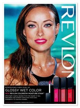 Revlon Colorstay Moisture Stain Olivia Wilde 2014 Full-Page Print Magazi... - £7.72 GBP