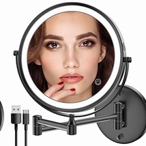 Rechargeable Wall Mounted LED Makeup Mirror 8 Inch - $163.34