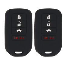 2Pcs Silicone Key Fob Cover Case For Honda Ridgeline Civic Crv Crz 4 Buttons New - £14.90 GBP