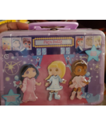 MAGNETIC PAPER DOLLS, PLAY N PRETTY LUNCH BOX STYLE CARRY ALONG CASE, mint - $37.39