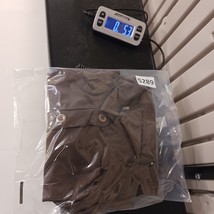 Vintage LeeMar Women's Brown Qiana Nylon 1/4 Buttons Collar Blouse Chest 37" image 9