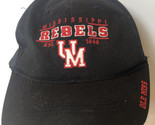 Ole Miss Rebels Hat Cap SnapBack Black Mississippi ba2 - £7.77 GBP