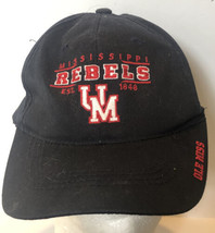 Ole Miss Rebels Hat Cap SnapBack Black Mississippi ba2 - $9.89