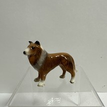 Vintage Collie Dog Miniature Ceramic Figure Figurine Collectible - £11.92 GBP