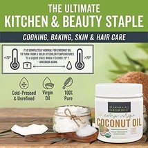 Organic Coconut Oil, Cold-Pressed - Natural Hair Oil, Skin Oil and Cooki... - $39.10