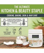 Organic Coconut Oil, Cold-Pressed - Natural Hair Oil, Skin Oil and Cooki... - $39.10