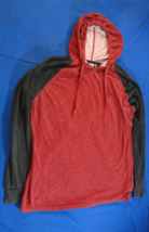 VANS RED AND BLACK LONG SLEEVE WITH HOOD PULLOVER LIGHTWEIGHT SHIRT L - €15,99 EUR