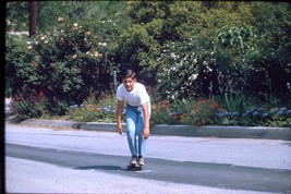 2 Vtg 1964 Amateur Shot 35MM Slides Guy Teen Boy on Skateboard - £7.96 GBP