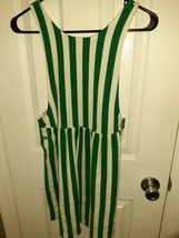 ZARA Girls Striped Summer Dress White And Green  Size 11/12 - £20.40 GBP