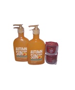 Bath and Body Works Autumn Sunshine Nourishing Soap Red Apple Wreath Candle - £23.72 GBP