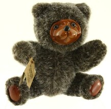 Hand Crafted Wood Art Toy Robert Raikes Bear JAIME 5453 Grizzly Brown 9&quot; 1986 - £12.63 GBP