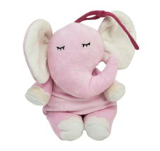 12&quot; Kids Preferred Baby Pink Musical Pull Elephant Stuffed Animal Plush Toy - £36.56 GBP