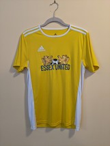 Adidas Essex United Shirt Jersey Climalite Yellow Short Sleeve #36 - $12.19