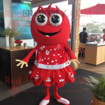 Crab Cakes mascot costume character dressed with a Pencil Skirt and Broo... - $1,199.00