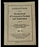 Vtg 1932 Constitution Brotherhood Locomotive Firemen &amp; Enginemen Rare Ep... - €17,35 EUR