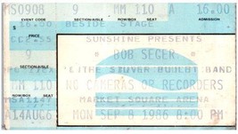 Bob Seger Argento Pallottola Fascia Ticket Stub Settembre 8 1986 - £37.18 GBP