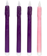 10 1/4&quot; 4-Piece Led Advent Candle Set - €24,65 EUR