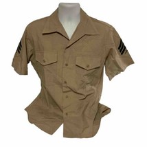DSCP Valor Collection USMC LCPL Mens Dress Blues Short Sleeve Shirt - £14.21 GBP