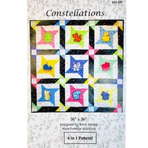 Baby Quilt PATTERN Constellations BS2-229 Barb Sackel for Rose Cottage Q... - $8.99