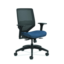 HON Solve Mid-Back Task Chair with Mesh Back and Adjustable Lumbar... - $528.99