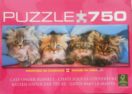 CATS UNDER BLANKET 750 Piece Puzzle - £22.54 GBP