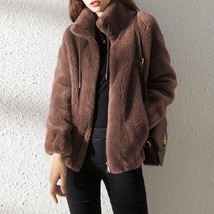 New Double-sided Velvet Coat 2021 Autumn Winter Women&#39;s Coats Thickened Warm Jac - £62.32 GBP